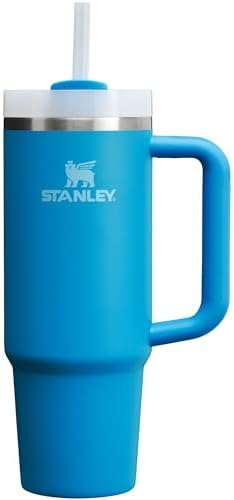 Stanley Quencher H2.0 Tumbler with Handle & Straw 30 oz | Twist On 3-Way Lid | Cupholder Compatible for Travel | Insulated Stainless Steel Cup | BPA-Free | Azure