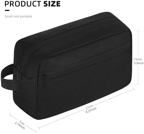 Travel Toiletry bag Toiletry bag for women men Hanging toiletry bag Cosmetic bag Travel accessories for Women Men (Black) - Image 2