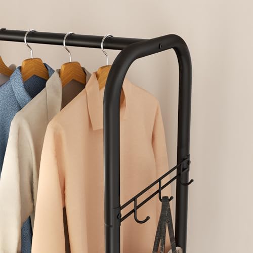 SINGAYE Clothing Racks For Hanging Clothes Rack Portable Closet Garment Coat Rack With Shelves Heavy Duty Hanger Stand Wardrobe Free Standing Closet - Image 7