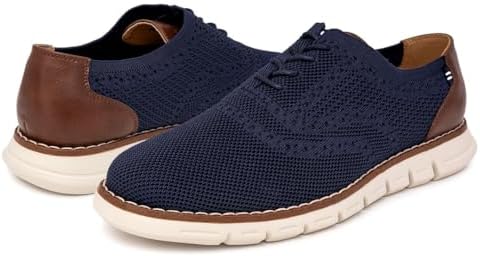 Nautica Men's Knit Dress Oxford Dress Sneakers: Breathable, Stylish, Lightweight & Comfortable - Ideal for Business or Walking - Image 6