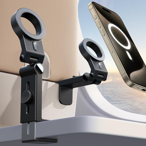 JOYROOM for Magsafe Airplane Phone Holder Travel Essentials,【Unlimited Scenery】 Hands-Free Plane Phone Holder, Airplane Travel Accessories for iPhone 16 Pro Max & Magsafe Case