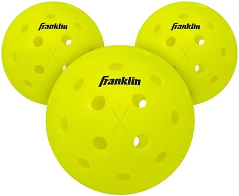 Franklin Sports Outdoor Pickleballs - X-40 Pickleball Balls - USA Pickleball (USAPA) Approved - Official US Open Ball