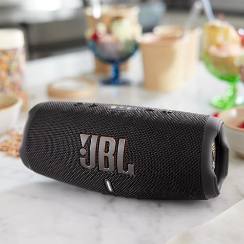 JBL CHARGE 5 - Portable Waterproof (IP67) Bluetooth Speaker with Powerbank USB Charge out, 20 hours playtime, JBL Partyboost (Black) - Image 2