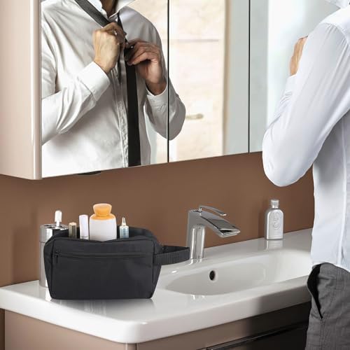 Travel Toiletry bag Toiletry bag for women men Hanging toiletry bag Cosmetic bag Travel accessories for Women Men (Black) - Image 7