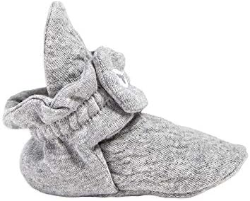 Burt's Bees Baby Booties, Organic Cotton Adjustable Infant Sock - Image 2