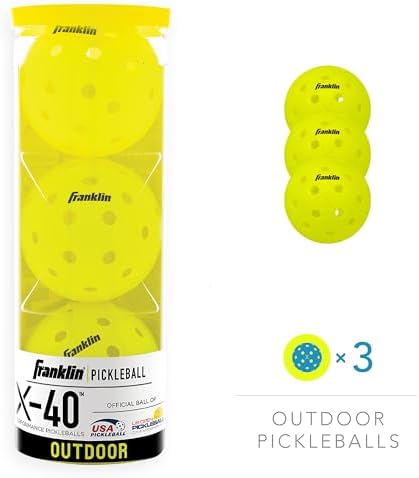 Franklin Sports Outdoor Pickleballs - X-40 Pickleball Balls - USA Pickleball (USAPA) Approved - Official US Open Ball - Image 2