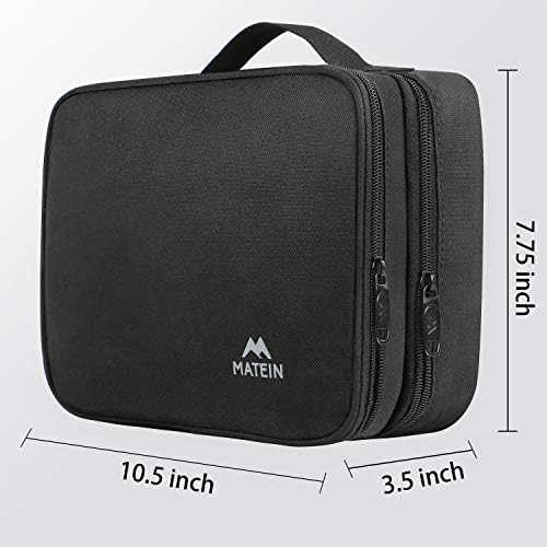 MATEIN Electronics Organizer Travel Case, Water Resistant Cable Organizer Bag for Travel Essentials, Tech Gifts for Men, Storage Bag as Accessories for Phone, Cord, Tablet, Black - Image 8