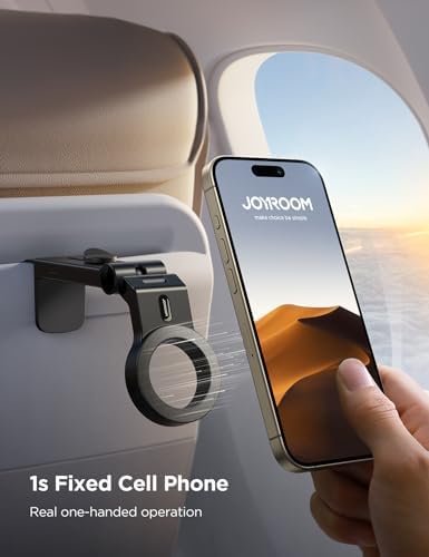 JOYROOM for Magsafe Airplane Phone Holder Travel Essentials,【Unlimited Scenery】 Hands-Free Plane Phone Holder, Airplane Travel Accessories for iPhone 16 Pro Max & Magsafe Case - Image 2