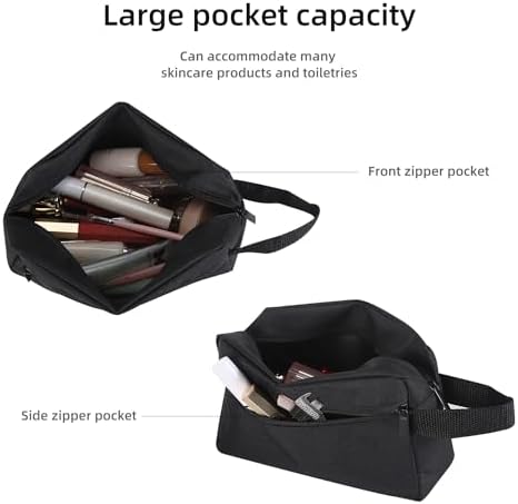 Travel Toiletry bag Toiletry bag for women men Hanging toiletry bag Cosmetic bag Travel accessories for Women Men (Black) - Image 4