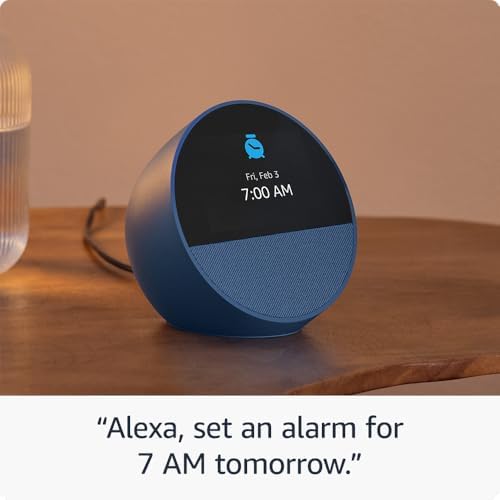 All-new Amazon Echo Spot (newest model), Smart alarm clock with vibrant sound + Alexa, Black - Image 5