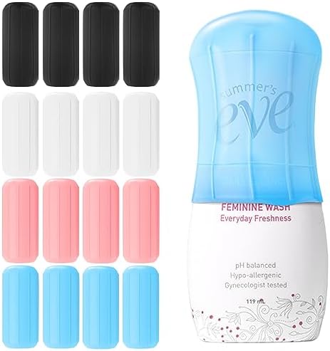 16 Pack Silicone Bottle Covers,Travel Essentials for Women,Cruise Ship Essentials,Airplane Travel Accessories Luggage Travel Size Toiletries,Elastic Sleeves for Leak Proofing,Travel Must Haves