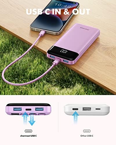 Portable Charger with Built in Cables, Portable Charger with Cords Wires Slim 10000mAh Travel Essentials Battery Pack 6 Outputs 3A High Speed Power Bank for iPhone Samsung Pixel LG Moto iPad - Image 8