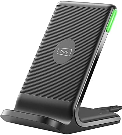 INIU Wireless Charger, 15W Fast Qi-Certified Wireless Charging Station with Sleep-Friendly Adaptive Light Compatible with iPhone 16 15 14 13 Pro XS 8 Plus Samsung Galaxy S23 S22 S21 Note 20 Google etc - Image 7