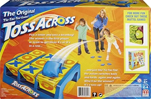 Mattel Games Toss Across Kids Outdoor Game, Bean Bag Toss for Camping & Family Nights, Get 3-in-a-Row for 2 to 4 Players - Image 4