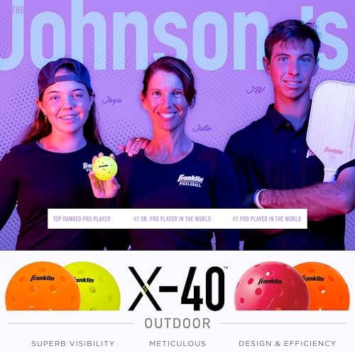 Franklin Sports Outdoor Pickleballs - X-40 Pickleball Balls - USA Pickleball (USAPA) Approved - Official US Open Ball - Image 9