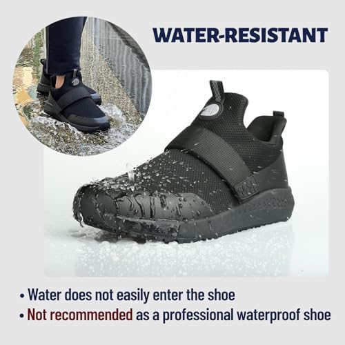 Mesh Non Slip Work Shoes for Men Food Service Slip On Chef Kitchen Shoes Waterproof Work Shoes Restaurant Slip Resistant Walking and Casual Breathable Working Footwear - Image 3