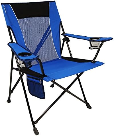 Kijaro Dual Lock Folding Camp Chairs - Versatile for Sports, Outdoors & Lawns - Locks Positions - Maldives Blue - Image 6