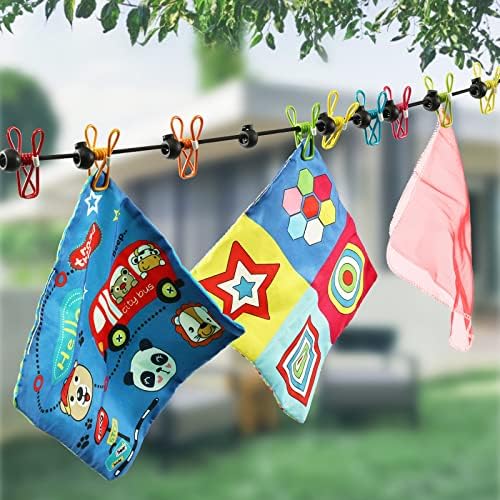 Retractable Portable Clothesline for Travel，Clothing line with 12 Clothes Clips, for Indoor Laundry Drying line,Outdoor Camping Accessories - Image 4