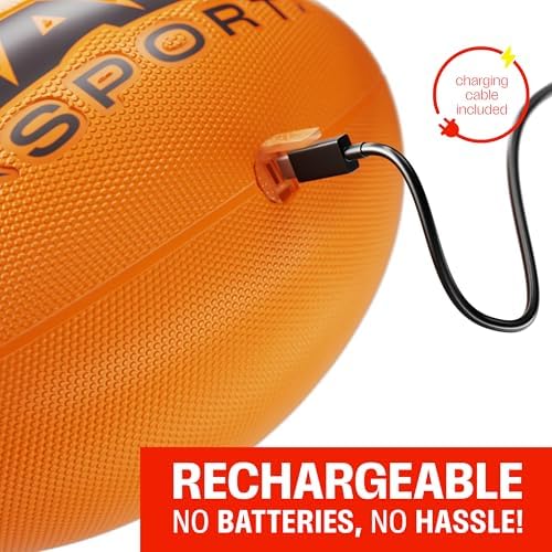 Rechargeable Light Up Football - Glow in The Dark Ball - NO 6 - Outdoor Sports Birthday Gifts for Boys 8-15+ Year Old - Kids Teenage Youth Gift Ideas - Boy Toys Stuff Ages 8 9 10 11 12 13 14 15 - Image 3