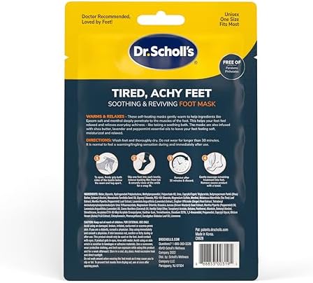 Dr. Scholl's® Tired, Achy Feet Soothing & Reviving Foot Mask, 3 Pair, Warming Booties - Image 7