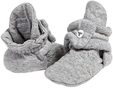 Burt's Bees Baby Booties, Organic Cotton Adjustable Infant Sock