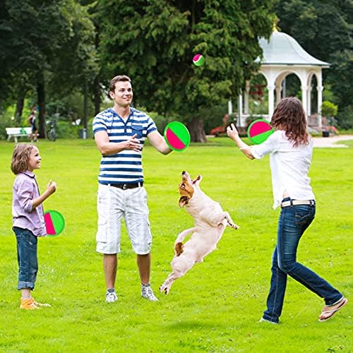 Outside Toys for Kids Ages 4-8 - Toss and Catch Ball Set, Kids Outdoor Games Yard Games for Kids and Adults with 6 Paddles and 3 Balls Toys for 3 4 5 6 7 8 Year Old Boys Girls Birthday - Image 6