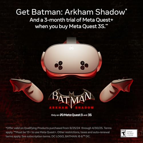 Meta Quest 3S 128GB — Get Batman: Arkham Shadow and a 3-Month Trial of Meta Quest+ Included — All-in-One Headset - Image 2