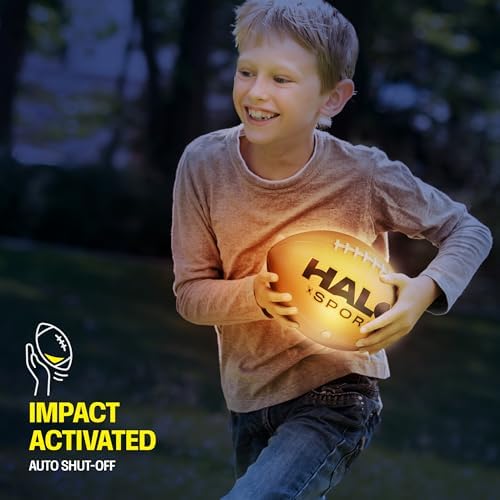 Rechargeable Light Up Football - Glow in The Dark Ball - NO 6 - Outdoor Sports Birthday Gifts for Boys 8-15+ Year Old - Kids Teenage Youth Gift Ideas - Boy Toys Stuff Ages 8 9 10 11 12 13 14 15 - Image 2