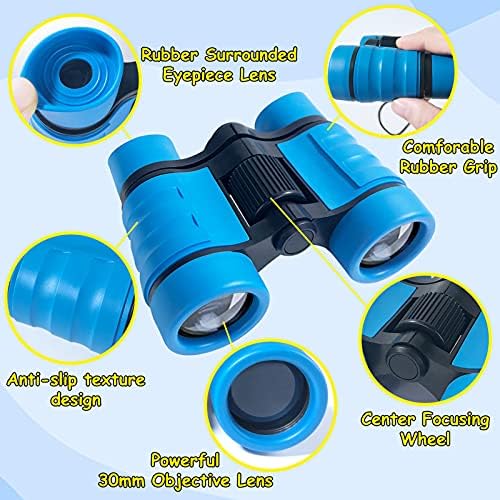 ESSENSON Binoculars for Kids Toys Gifts for Age 3, 4, 5, 6, 7, 8, 9, 10+ Years Old Boys Girls Kids Telescope Outdoor Toys for Sports and Outside Play, Bird Watching, Birthday Presents(Blue) - Image 2