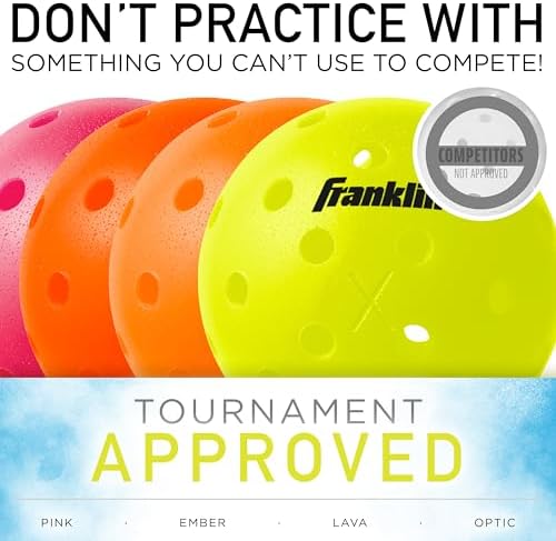 Franklin Sports Outdoor Pickleballs - X-40 Pickleball Balls - USA Pickleball (USAPA) Approved - Official US Open Ball - Image 7