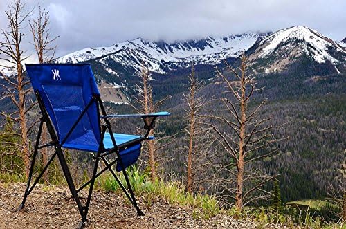 Kijaro Dual Lock Folding Camp Chairs - Versatile for Sports, Outdoors & Lawns - Locks Positions - Maldives Blue - Image 2